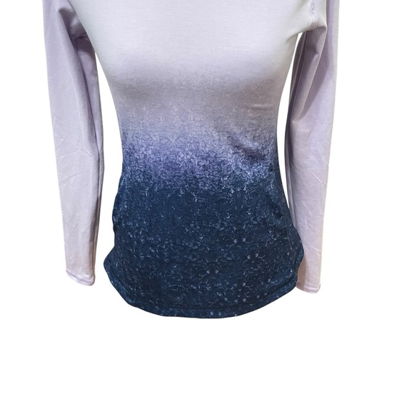 Calia by Carrie Underwood Long Sleeve Mock Neck Purple Ombré Running Top XS - Picture 7 of 15